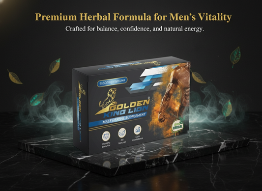 Golden King Lion 500mg Herbal Capsules for Men