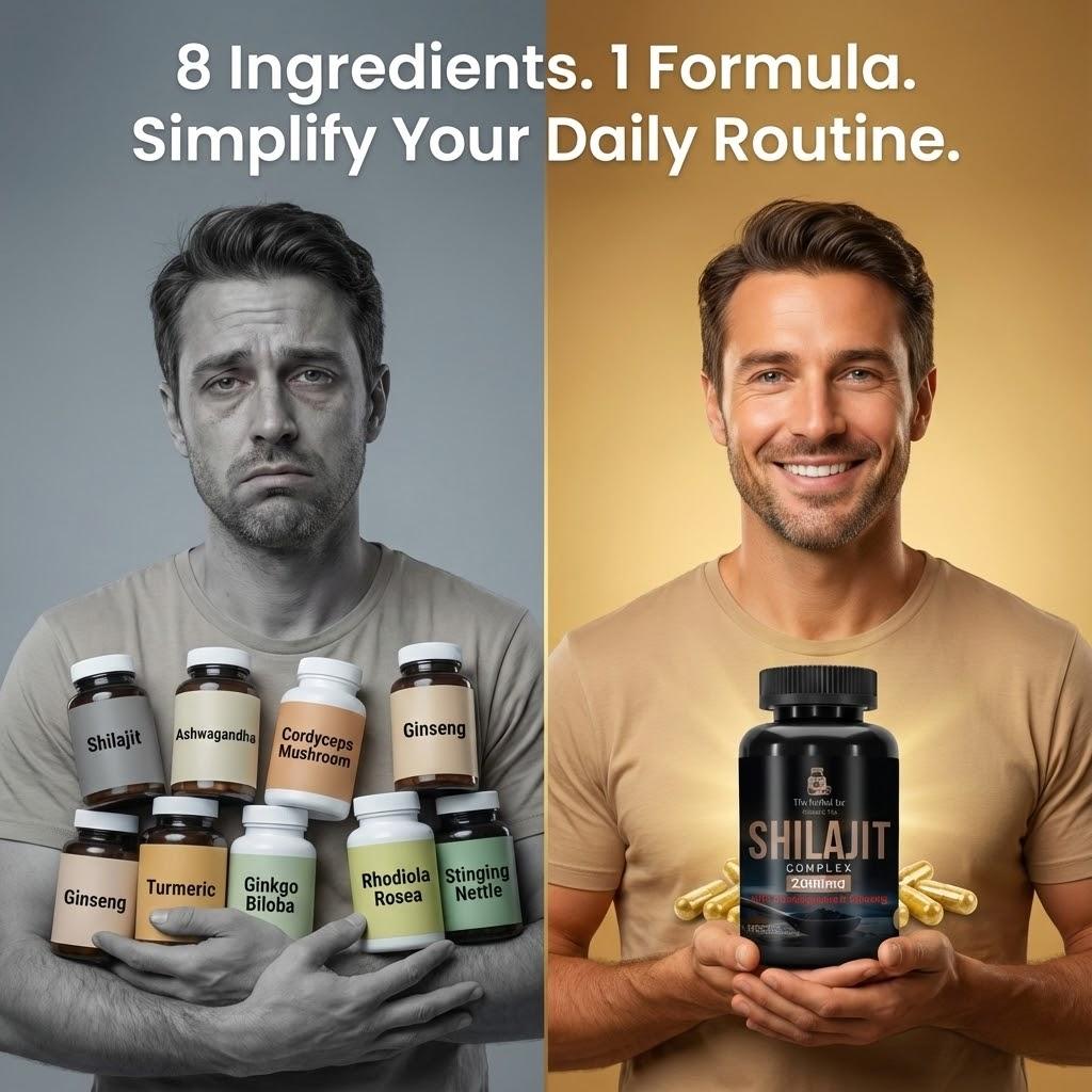 Himalayan Shilajit 7000mg Caps – 120 High-Strength • 60% Fulvic Acid 8 in 1 UK